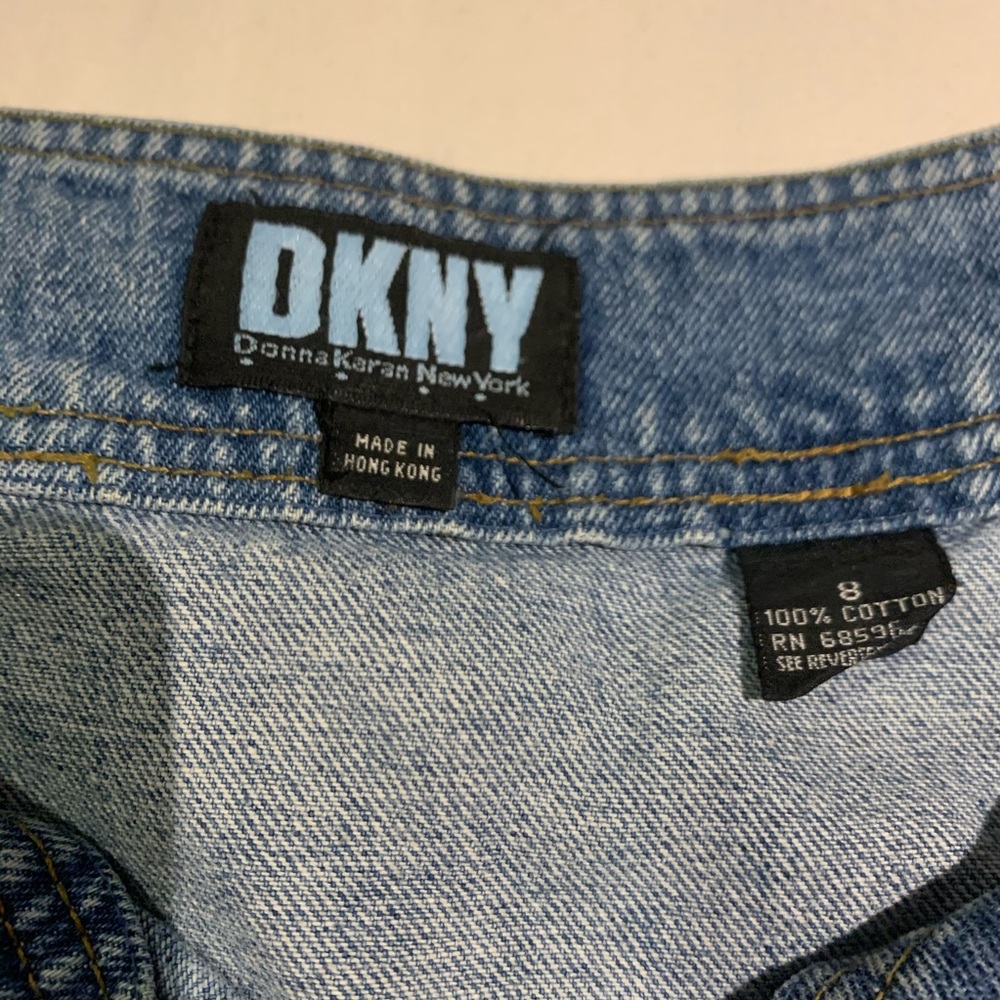 DKNY 100% cotton denim dress size 8 - Picture 12 of 14